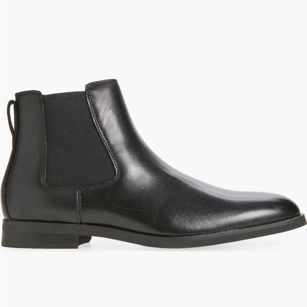 NEW! Nordstrom Leather Chelsea Boot for Men - Size 14 🛵